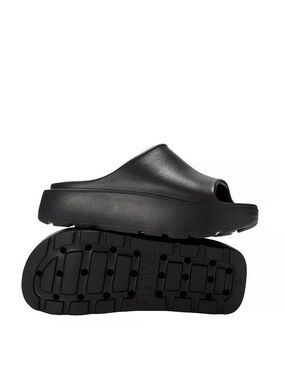 PINK Victories Secret Slides NWT Sandal Platform Waterproof Beach Pool Black 7/8